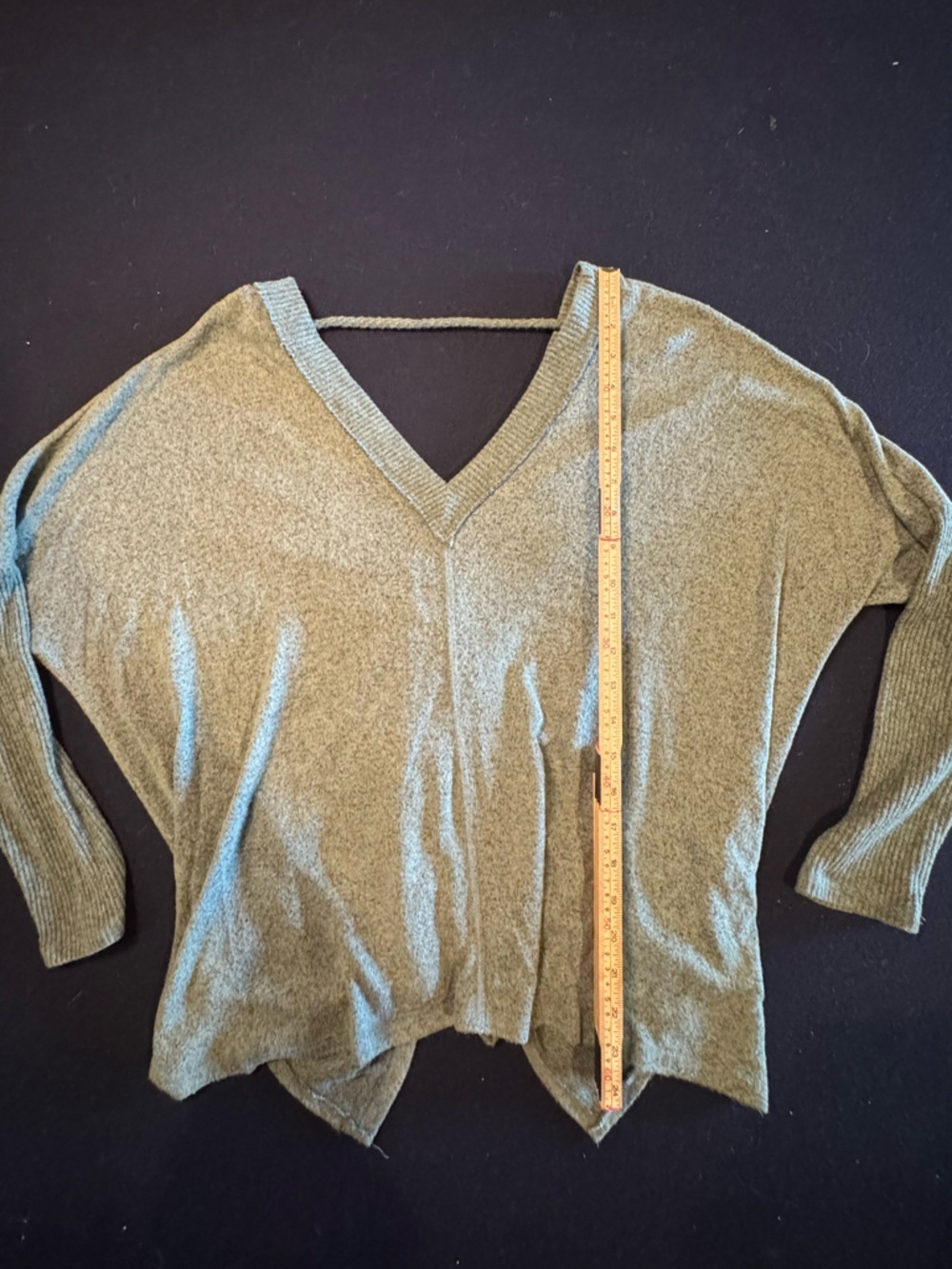 Lulu's Olive Green V-Neck Crop Open Back Top